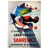 Générique Gran Premio Sanremo 1948 Riproduzione Poster-Formato 50x70 cm Carta 300 GR-Vendita del File Digitale HD Possibile Consulter. (Boutique : affichevintage.FR)