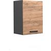 Vicco Pensile da cucina R-Line, Rovere dorato, 45 cm, per la libera combinazione all'interno di sistemi cucina modulari