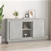 Generico Credenza Grigio Cemento 102x35x60 cm in Legno Multistrato,Mobili,Armadietti e portaoggetti,Buffet e credenze-831881