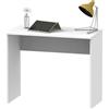 MUEBLES PITARCH | Scrivania, tavolo per computer, per adolescenti, bianco, 75x90x50cm (altezza x larghezza x profondità) per piccoli spazi, collezione Tibet