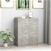 Lumanois Credenza Grigio Cemento 60x30x75 cm in Legno Multistrato, Mobili,Armadietti e portaoggetti,Buffet e credenze, 17.85kg-800733