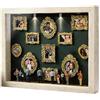 Yidueace Museo di Noi Scatola - Scatola con Silhouette Mini Museo Fai-da-Te con 11 Cornice per Foto E 8 Miniatura, Mini Museum Silhouette Box, per Anniversario, Matrimonio, Decorazione Domestica