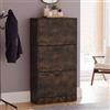 Vida Designs Scarpiera con 3 cassetti, in legno scuro