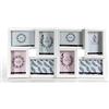 Gicos Cornice Porta Foto 57 * 29 cm Multiplo 8 posti-10 * 15 cm Bianco Shabby Chic Arredamento QEN-742828