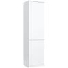 meble masztalerz Armadio Alto con 2 Ante Bianco 50x39x180 cm - Scarpiera Alta - Armadio Stretto da Ingresso - Mobile Multiuso con Ripiani - Mobile per Soggiorno e Ingresso - Arredo Moderno