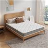 TEENO Materasso 160x200 cm, Alto 22 cm, Doppia Faccia, Materasso matrimoniale memory foam, Ergonomico a 7 zone di media rigidità 160 x 200, Sollievo Pressione e Traspirante, Ipoallergenico e Antiacaro