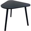 Due Esse di Tavolino Triangolare, Tavolino da caffè per Soggiorno, Tavolino Basso, con Gambe in Legno, Stile Scandinavo, per Salotto Camera da Letto, Tavolo in Legno Naturale, H39 x 44 x 38 cm (Nero)