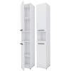 3E 3xE living.com Mobile bagno Bagnoli SLIM I bianco opaco - L: 30 cm, A: 174 cm, L: 30 cm
