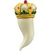 Doni Bomboniere Compleanno 12PZ Calamita A Forma di Corno Portafortuna Segnaposto Confettata 18 Anni Laurea Matrimonio Anniversario con Corona Decorata Foglie Idee Regalo Complete Originali