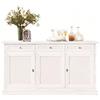 EsteaMobili - CREDENZA Legno Base Mobile Legno Bianco Opaco - codluis 305-305 - Come Foto