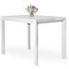 Mar.c.a. Design - Tavolo da Pranzo Allungabile Rettangolare 110x70x76 cm - Allungabile Fino a 160 Cm in Legno - Bianco Frassinato - Made in Italy