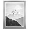 BIRAPA Cornice portafoto Monaco 60x80cm Cornice in metallo - finitura alluminio spazzolato per poster
