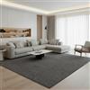 Jimri Fashion4Home - Tappeto a pelo corto in tinta unita per salotto, cameretta dei bambini, camera da letto, studio, ufficio, corridoio e cucina, colore: grigio, dimensioni: 160 x 230 cm