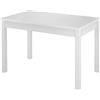 Erst-Holz Tre Varianti x Design delle Gambe del Tavolo Bianco 70x120 in Pino massello V-90.70-54W, Design Piedi:Piedi Gola Liscio