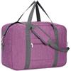 Narwey Bagaglio a Mano Borsone da Viaggio Grande Borsa da Cabina Pieghevole Borsa da Viaggio Borsa Sportiva per Weekend 40L(Viola profondo)