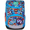 SJ GANG STYLE JAM GANG Zaino Scuola Ergonomico Updown Soft, Azzurro, Schienale e Spallacci Regolabili, Organizzazione Interna, Multi Tasche, Tasca Borraccia, 24 Lt, Zaino Scuola Elementare, Bambino