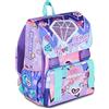 Mitama Zaino scuola Triplo Scomparto Mitama DOUBLE DIAMOND, Lilla, Zaino Estensibile, Tasca Porta Borraccia, Schienale Preformato, Scuola Elementare, Bambina