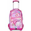 SJ GANG STYLE JAM GANG Trolley Scuola Jack 3 Ruote, Lilla, 3 in 1, Zaino Triplo Uso con Carrello Sganciabile, 33 L, Zaino Scuola Elementare, Zaino Bambina