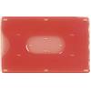 ONE SHOP di Bracalente Piero Porta tessere in plastica rigida per carte di credito e tessere magnetiche patente green pass (PN284 FIRM) (50 PZ) (ROSSO)