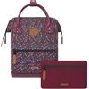 Cabaïa - Zaino Adventurer Lausanne - Medium 18L - Idrorepellente - scomparto per PC fino a 13″ - 2 tasche intercambiabili - Vegan certificato - Zaino da viaggio, lavoro e scuola - Viola