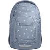 Coocazoo Mate - Zaino per la scuola, ergonomico, regolabile in altezza e dimensione, con cintura toracica e cintura in vita, Bloomy Daisy - Grigio Chiaro, Bloomy Daisy