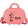 Disney Minnie Happiness Borsa da toilette adattabile con tracolla rosa 29x21x15 cm ABS rigido 9,14 l 2,52 kg