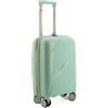 NPLE Family-Trolley Bagaglio a Mano XS Verde, Valigia Sottosedile EasyJet Ryanair in Polipropilene con 4 Ruote Doppie Rimovibili, Chiusura a 3 Combinazioni, 31,5L