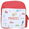 Wanapix | Zaino Bambini Personalizzato con Nome | Zainetti per Materna | Borsa Bambini Scuola/Asilo/Viaggi | Bretelle Regolabili | 8 Litri | Trasporti