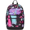 Seven Zaino Scuola Reversibile New The Double, GraffitiLoad, Nero Fucsia, Zaino Mono Scomparto Con Auricolari Earphones Wireless Led, Tasca PC, Tasca Borraccia e Markers, Zaino Medie Superiori Ragazza