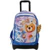 Tinta Unita Trolley Zaino Scuola Dream Cross, Believe Sganciabile NUOVE RUOTE SALI SCALE con carrello amovibile TINTAUNITA Pool Over