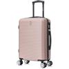 CELIMS - Valigie leggere approvate da più di 100 compagnie aeree per un viaggio in tutta sicurezza, Oro rosa., Cabine 55 cm