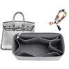 XIAOYIBAIHUOUK Borsa organizer foderata borsa portaoggetti inserto portaoggetti borsa cosmetica portatile for Hermes Birkin 25/30/35(Gray A,Birkin30)