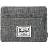 Herschel Charlie Rfid, Portafoglio Unisex Adulto, Raven Crosshatch, Taglia Unica