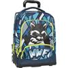 Franco Cosimo Panini WWF - Zaino Scuola Trolley Ufficiale WWF, Maniglia Regolabile, Spallacci Imbottiti e Regolabili, Ruote Ø 90 mm Sostituibili, Fondo Preformato Impermeabile, 36x47Hx23 cm, Blu