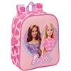 Safta BARBIE LOVE - Zaino per bambini, zaino per bambini, zaino per scuola, adattabile al carrello, ideale per asilo, comodo e versatile, qualità e resistenza, 22 x 10 x 27 cm, colore rosa