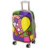 Rockland Bagaglio Princess 20 pollici policarbonato Carry On, Cuore, Carry-On 20-Inch, Vision Hardside Spinner Wheel Bagaglio