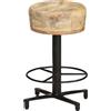 vidaXL Sgabello da bar 2 pezzi 52 cm in legno massiccio di mango