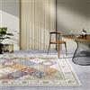 Villeroy & Boch Pierre - Tappeto orientale per interni ed esterni, design orientale, classico, ecologico, resistente alle intemperie e ai raggi UV, per balcone, terrazza, giardino, crema, colorato,