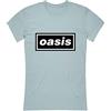Oasis T-Shirt # L Ladies Blue # Decca Logo