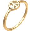 Elli - Anello da donna con simbolo della pace Trend simbolo in argento 925