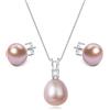 YAMI Parure di gioielli da donna, 9,5 - 11 mm, AAAA, collana di perle d'acqua dolce e salata e orecchini di perle 8 - 8,5 mm, orecchini di perle in argento 925, ideale per regali, Anhänger: 9.5-11mm