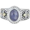 Meadows Anello in argento Sterling 925 con Tanzanite, anello antico per matrimonio, regalo di compleanno (7), Gemma, Tanzanite