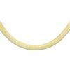 CARISSIMA Collana da Donna in Oro Giallo 9 ct, Catena a Spina di Pesce da 4,9 mm, Lunghezza 41 cm