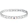 Maserati Bracciale Uomo in Acciaio, Collezione ICONIC, Spina di Pesce - JM225AVD90