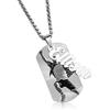 MeMeDIY Medagliette Militari per Cani Collana con Due Ciondoli, Foto/Targhetta/Catena di Collane con Ciondolo Scavato, Medagliette per Cani Personalizzate per Uomo/Padre/Fidanzato/Amanti dello Sport