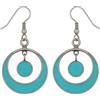 Tibetan Silver Orecchini in Argento con Gemme Turchesi e Orecchini Pendenti Etnici Tribali Boho Pendenti per Orecchini Unici Fatti a Mano in Argento Ossidato
