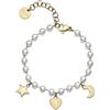 Brosway Bracciale Donna in Acciaio e Perle | Collezione Chant - BAH86