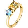 Morellato Anello donna colorato in ottone zirconi, pietre preziose - SAVY09012
