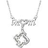 Giftider Madre Collana Figlia Con Pendente Per I Piedi Del Bambino Personalizzato 1-8 Nome Madre Bambino Catena Del Cuore Collana Regalo Della Festa Della Mamma (4 Nome, Argento)