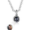 Glooraca Immagine Collana per gli uomini Collane foto personalizzate con immagine all'interno Collana proiezione personalizzata per il fidanzato papà (Color 2)